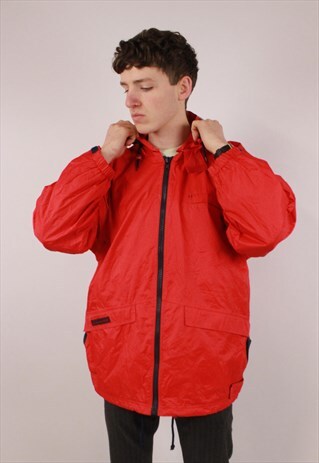 VINTAGE K-WAY RED RAIN JACKET
