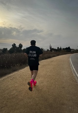 RUN CLUB T-SHIRT - FADED BLACK