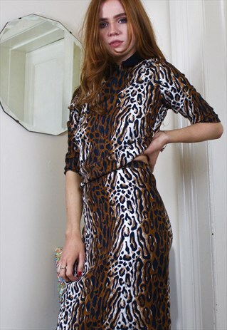 LEOPARD PRINT SKIRT AND TOP (CO-ORD)