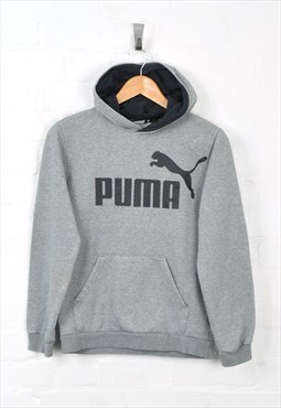 Vintage Puma Hoodie Grey Ladies Small CV2356