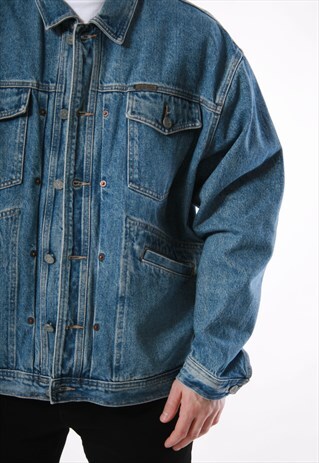 90S VINTAGE CALVIN KLEIN OLDSCHOOL DENIM JACKET 13830
