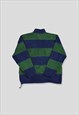VINTAGE TOMMY HILFIGER EMBROIDERED LOGO COLOUR BLOCK FLEECE
