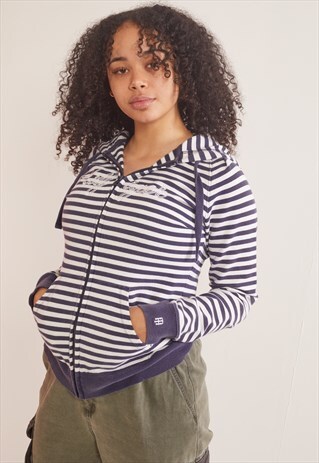 VINTAGE TOMMY HILFIGER ZIP-UP HOODIE NAVY