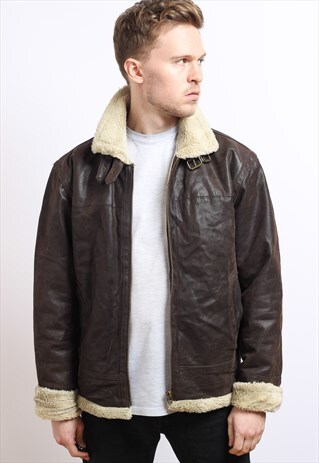 VINTAGE LEATHER AVIATOR JACKET
