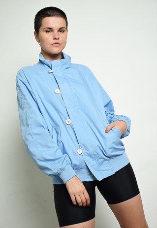 80S ATHLEISURE WINDBREAKER SPORTS BOMBER JACKET
