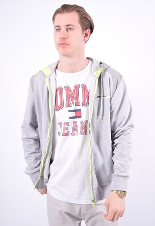 VINTAGE LOTTO HOODIE SWEATER GREY