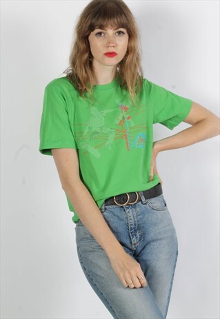 VINTAGE ADIDAS T-SHIRT GREEN