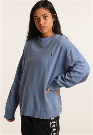 VINTAGE RALPH LAUREN EMBROIDERED LOGO SWEATSHIRT