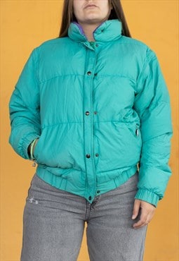 Vintage  Coats Puffer down in Green L