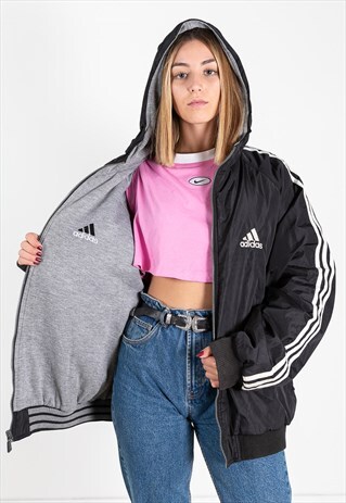 VINTAGE 80S WINTER PUFFER ADIDAS SPORT JACKET / S9413