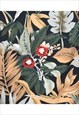 VINTAGE HAWAIIAN PRINT FULL SKIRT - M