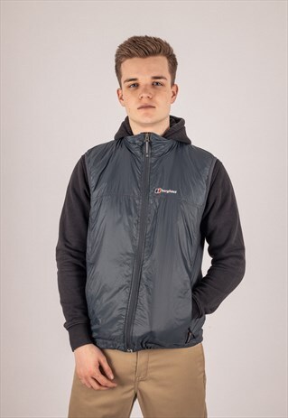 VINTAGE BERGHAUS QUANTUM GILET IN BLUE