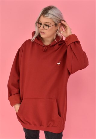 G&G UNISEX BRICK RED GOOSE HOOD