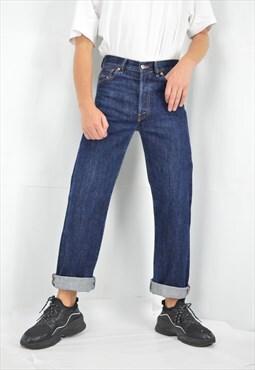 Vintage blue Diesel denim straight jeans trousers 