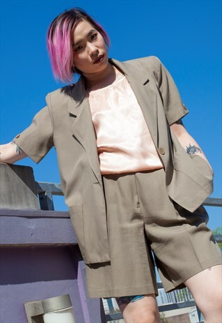 VINTAGE 80S BLAZER AND SHORTS SET