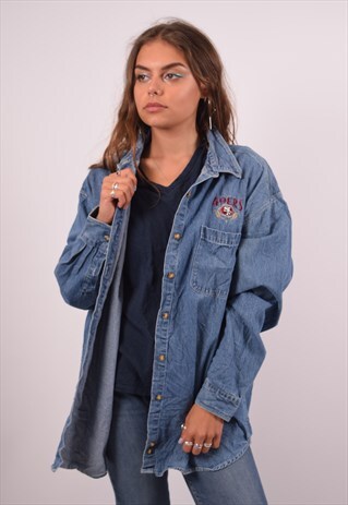 VINTAGE LEE DENIM SHIRT BLUE