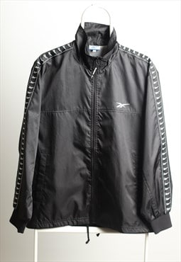 Vintage Sportswear Windbreaker Shell Jacket Logo Black 