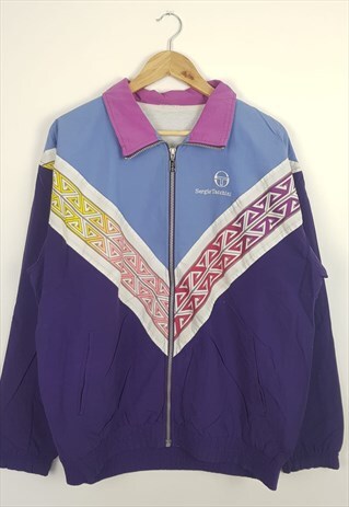 VINTAGE SERGIO TACCHINI TRACK SUIT JACKET PURPLE