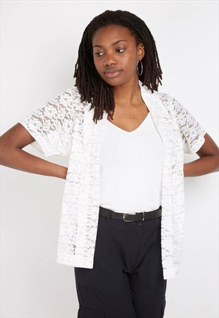 VINTAGE WHITE DOLCE & GABANNA BLOUSE