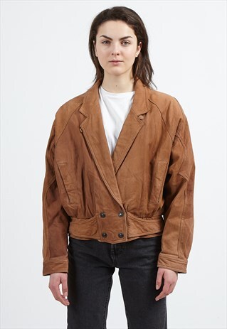 VINTAGE BROWN ADVENTUREBOUND LEATHER JACKET