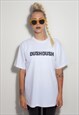 90'S INSPIRED BOX FIT RAVE GRAPHIC T-SHIRT IN WHITE
