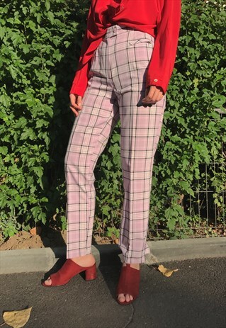 LAVANDER HIGH WAISTED TROUSERS