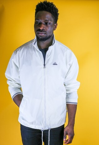 OFF WHITE ADIDAS WINDBREAKER SHELL TRACK JACKET