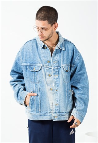 VINTAGE 80S CLASSIC LEE BASIC DENIM JACKET / S1728