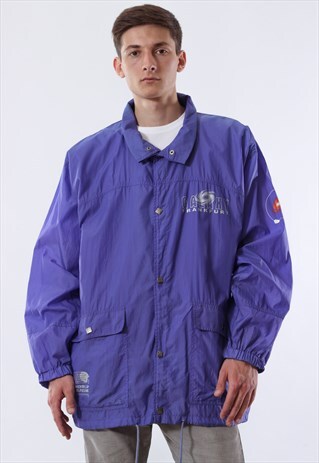 VINTAGE GALAXY FRANKFURT NFL WINDBREAKER 90S PURPLE