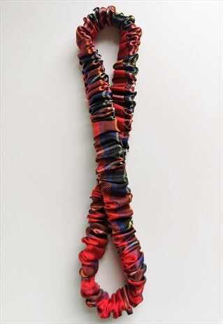 HANDMADE TARTAN PRINT HAIR SECURE HEADBAND