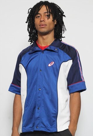 VINTAGE ASICS SHORT SLEEVE TRACK JACKET