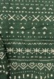 VINTAGE KNITTED JUMPER ABSTRACT HEART PATTERNED KNIT SWEATER