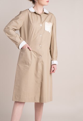 70S MADE IN ITALY DEADSTOCK NURSE UNIFORM
