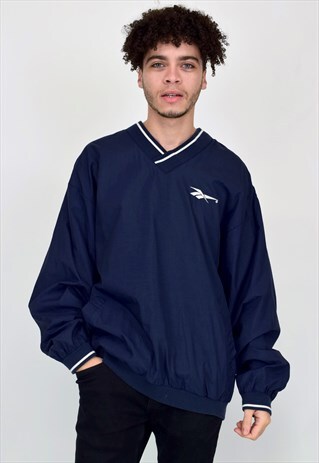 VINTAGE 90'S REBOK NAVY SWEATSHIRT