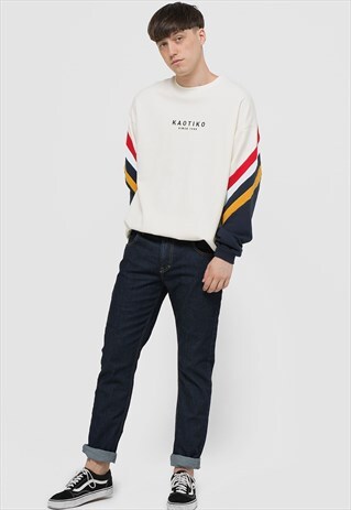 DARK DENIM BASIC TROUSERS