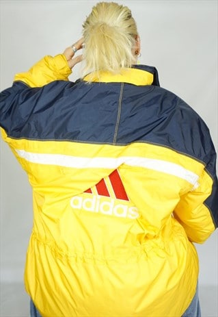 adidas yellow puffer jacket