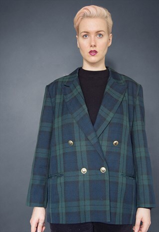 VINTAGE TARTAN BLAZER