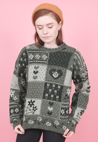 VINTAGE PATTERNED JUMPER /R1052