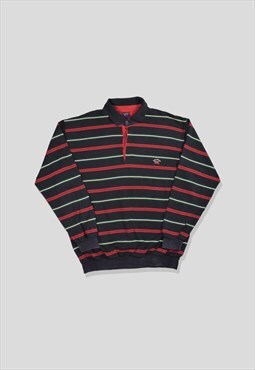 Vintage 90s Paul & Shark Embroidered Logo Stripe Sweatshirt