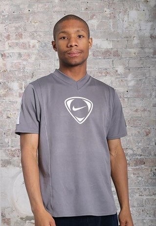 VINTAGE NIKE SPORTS LOGO T-SHIRT GREY