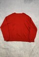 VINTAGE KNITTED JUMPER ABSTRACT PATTERNED KNIT SWEATER