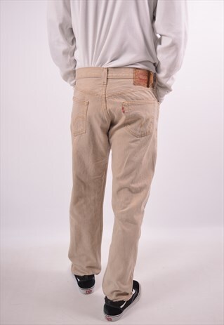 VINTAGE LEVI'S 501 JEANS STRAIGHT BEIGE
