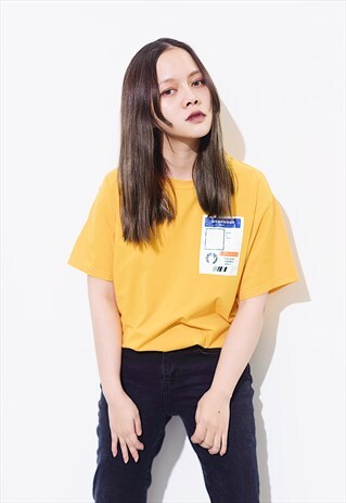 SECRET AGENT ID T-SHIRT YELLOW