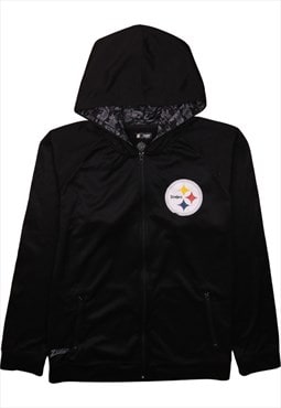 Vintage 90's NFL Hoodie Sportswear Full Zip Up Black XLarge