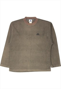 Vintage 90's Adidas Sweatshirt Fleece Spellout Crewneck