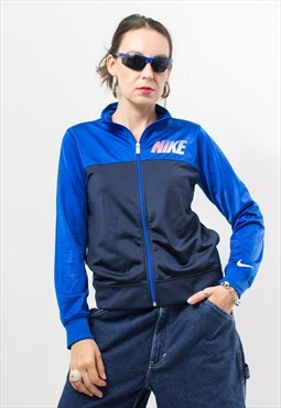 NIKE track jacket vintage zip up bloke core women size S