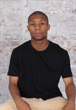 VINTAGE KAPPA BACK LOGO T-SHIRT BLACK