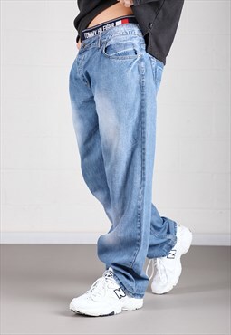 Vintage Tommy Hilfiger Jeans in Blue Baggy Denim Pants W38