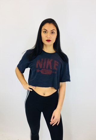 NIKE SWOOSH CROPPED T SHIRT
