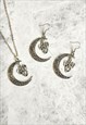 STATEMENT MOON MYTHICAL DRAGON EARRINGS